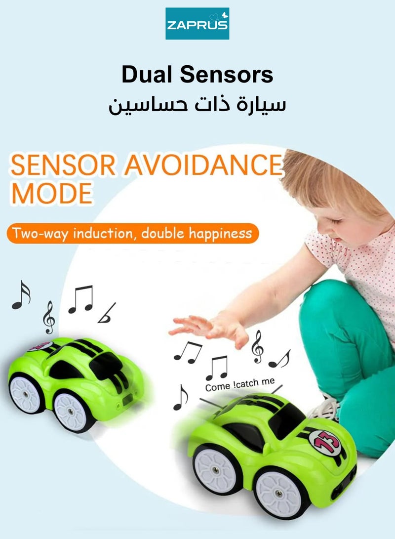 Zaprus 4-in-1 Magic Induction RC Car – 2.4GHz Hand Sensing Following Car, Obstacle Avoidance & Line Follower Toy – Interactive Remote Control Stunt Car with Music & 360° Rotation for Kids - Image 4